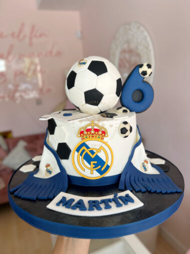 Tarta decorada real madrid