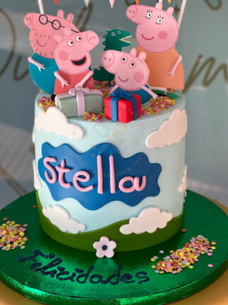 tarta decorada infantil Peppa pig