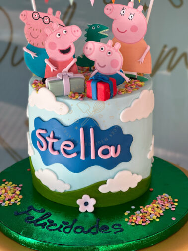 tarta decorada infantil Peppa pig