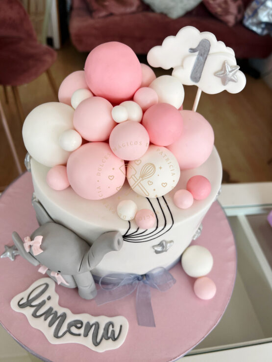 Tarta decorada infantil elefante