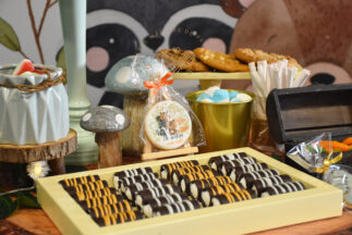 Mesa dulces animales del bosque