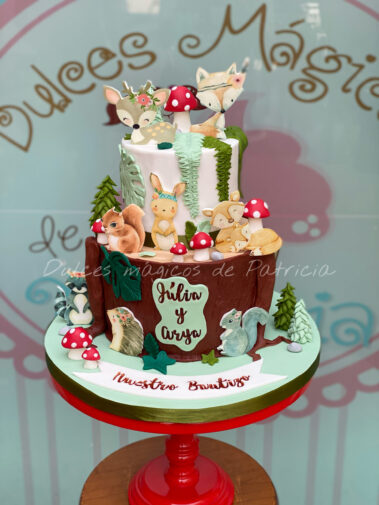 Tarta infantil Animalitos del bosque