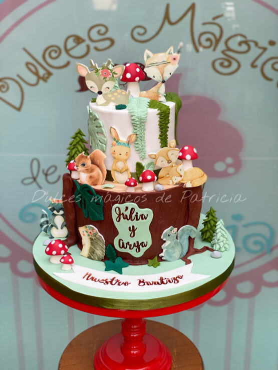 Tarta infantil Animalitos del bosque