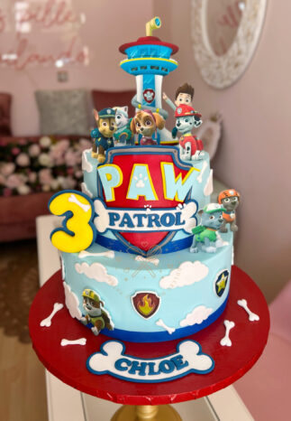 Tarta decorada infantil patrulla canina