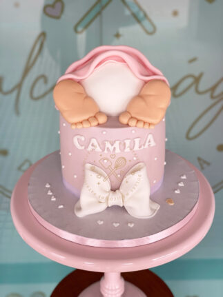Tarta decorada bebé