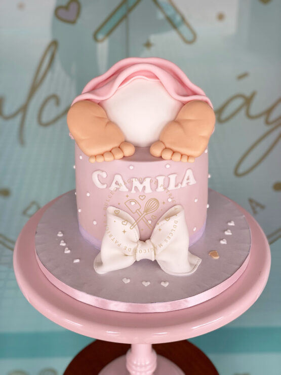 Tarta decorada bebé