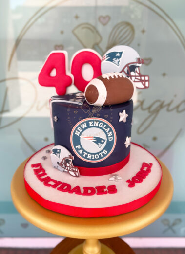 Tarta decorada Rugby New England Patriots