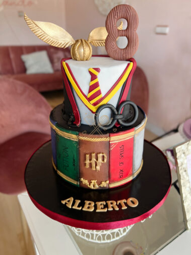 Tarta decorada infantil Harry Potter