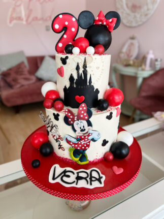 Tarta decorada infantil minnie mouse