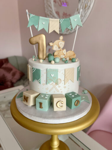 tarta decorada infantil 1 año