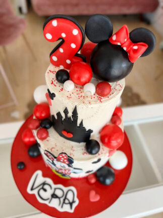 Tarta decorada infantil minnie mouse
