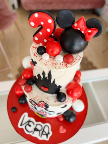 Tarta decorada infantil minnie mouse