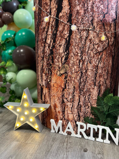 Mesa dulces animales del bosque