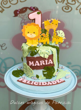 Tarta infantil animales