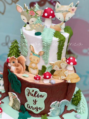 Tarta infantil Animalitos del bosque