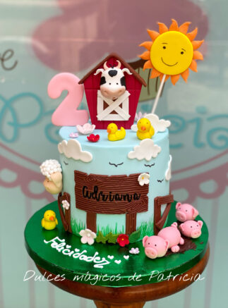Tarta infantil la granja