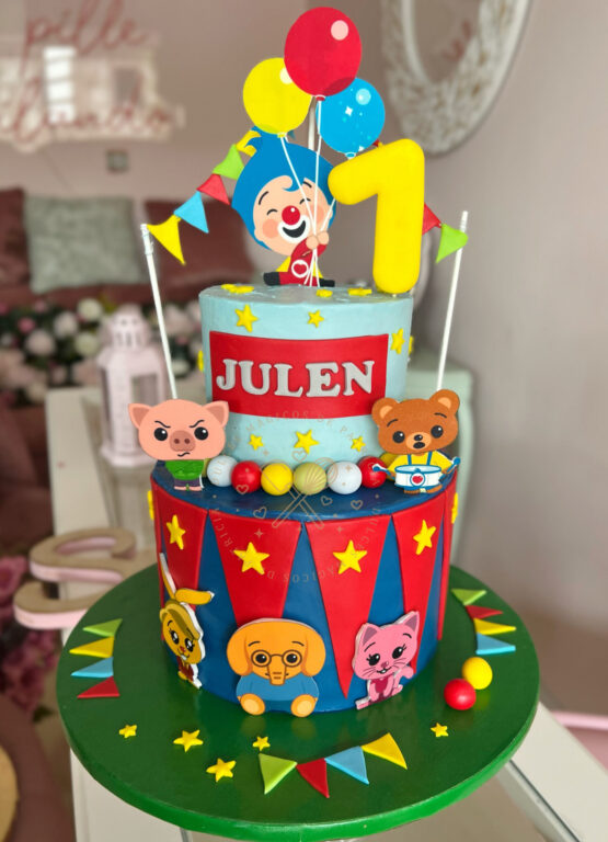 Tarta decorada infantil Circo
