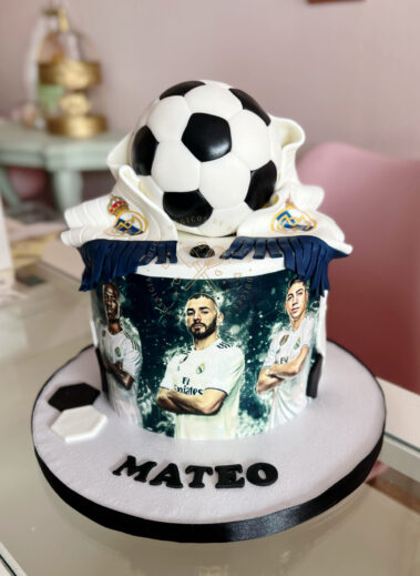Tarta fútbol Real madrid
