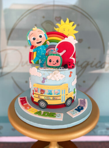 Tarta decorada Cocomelon