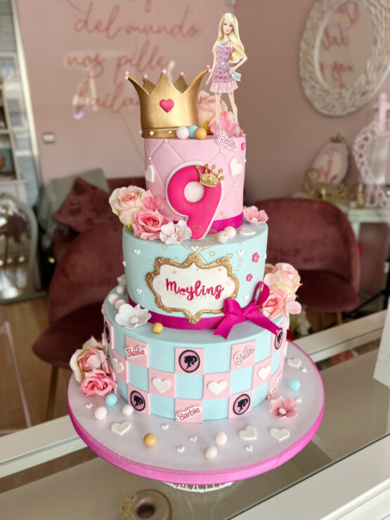 Tarta decorada infantil princesas