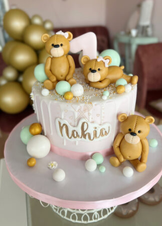 Tarta decorada infantil ositos