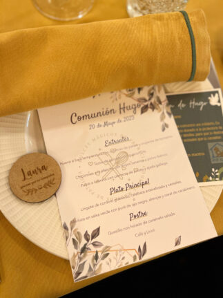 Decoración de espacios, minuta.