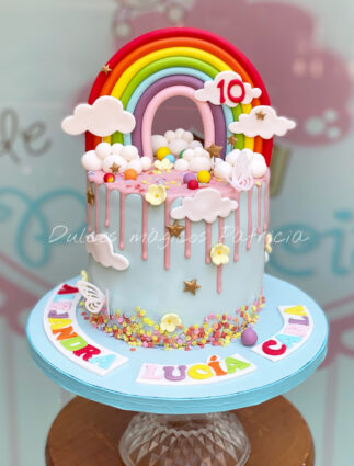 Tarta infantil Arcoíris
