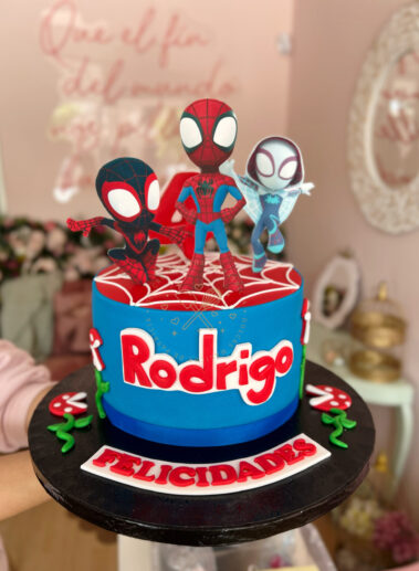 Tarta Spiderman y amigos