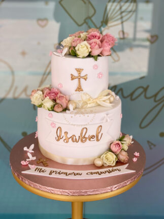 Tarta decorada Mi primera comunión