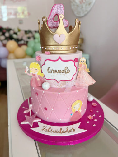 Tarta decorada princesas