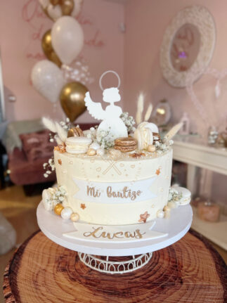tarta bautizo angelito