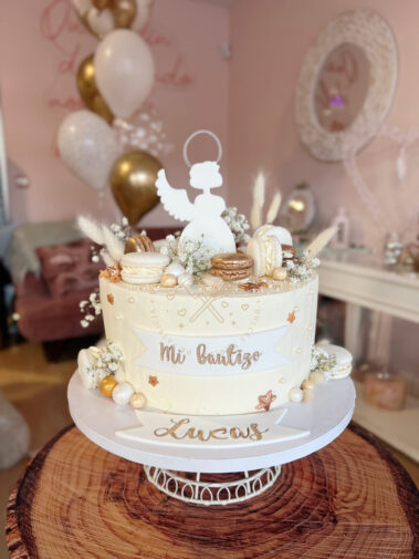 tarta bautizo angelito
