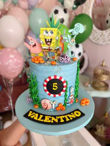 Tarta decorada Bob esponja