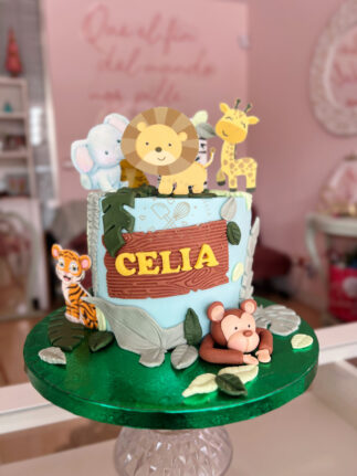 Tarta decorada infantil animalitos