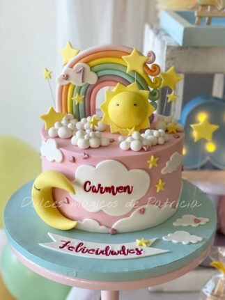 Tarta infantil Arcoíris