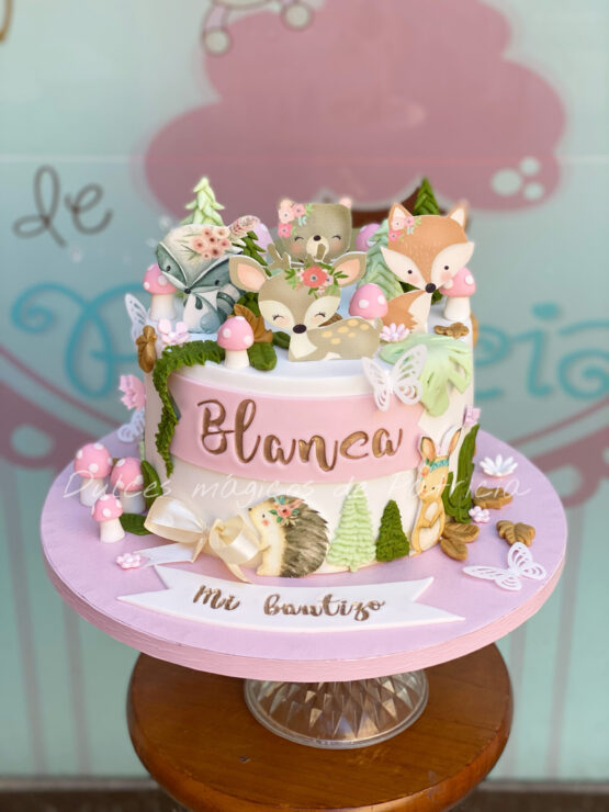 Tarta infantil animalitos del bosque