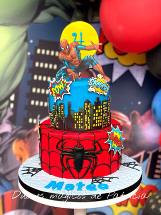 Tarta infantil Superhéroes