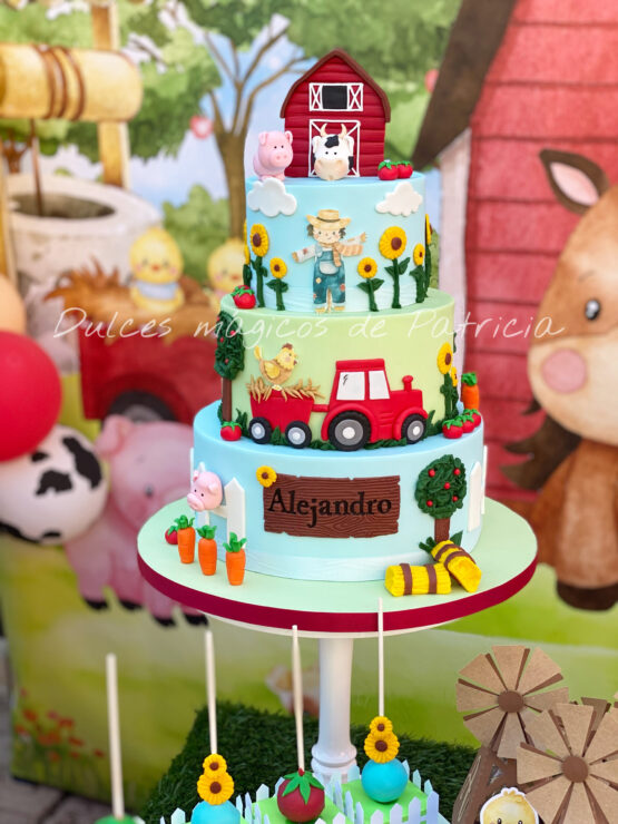 Tarta infantil Granja
