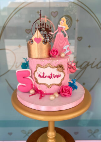 Tarta infantil princesas disney la bella durmiente