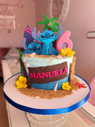 Tarta de la mesa dulce Lilo & Stich