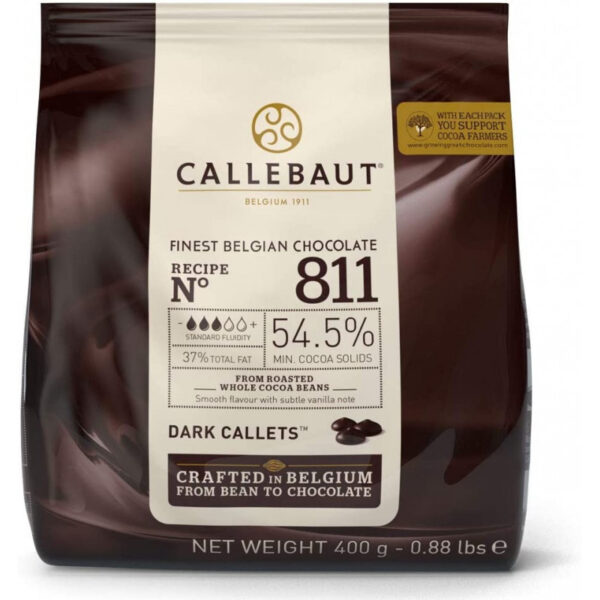 chocolate belga callebaut negro 54,5% numero 811
