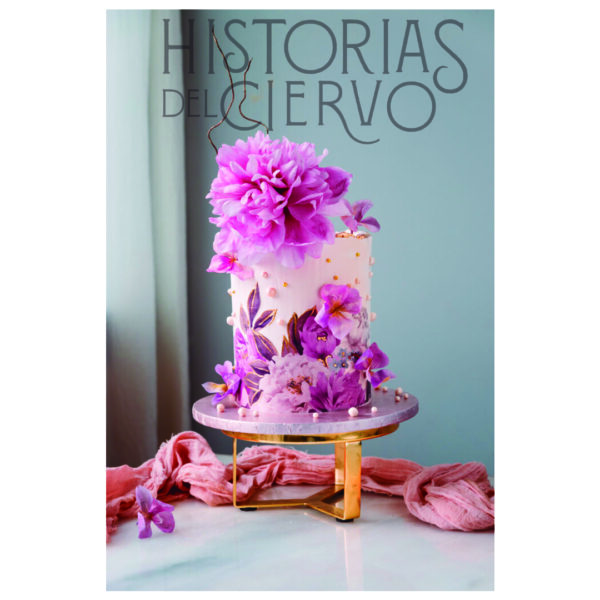 Pastel en crema con Flor en Wafer Paper e impresión comestible- Impartido por Historias del Ciervo