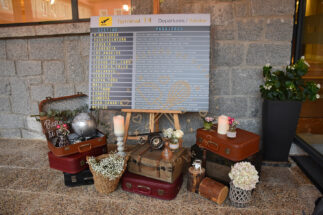 Seating plan panel de aeropuerto