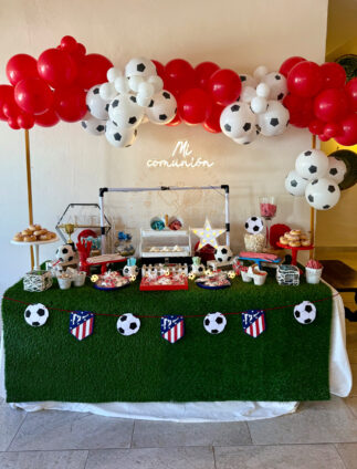 Mesa dulce comunión Atlético de madrid