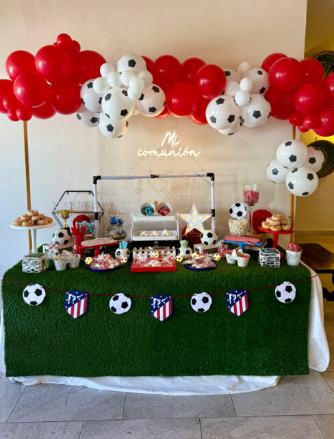 Mesa dulce comunión Atlético de madrid