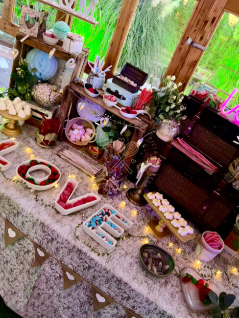 Candy bar boda Love