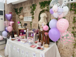 Candy bar y galletas comunión