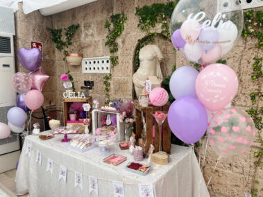 Candy bar y galletas comunión