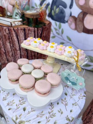 Mesa dulce cumpleaños animalitos del bosque