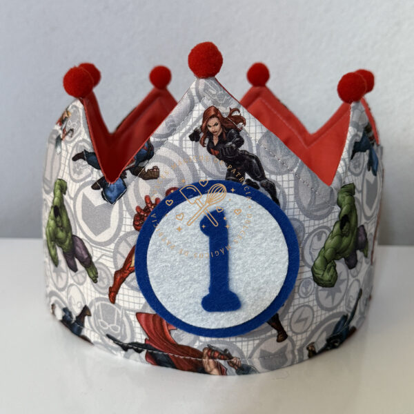 Corona cumpleaños Superhéroes